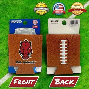 Official Arkansas Razorbacks Football "GO HOGS" Can Holder Koozie Coolie Kolder